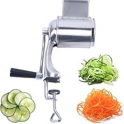 CARTNOVA‚Versatile Rotary Grater & Slicer: 5-Blade Manual Food Grinder for Cheese, Vegetables, Nuts-image-54