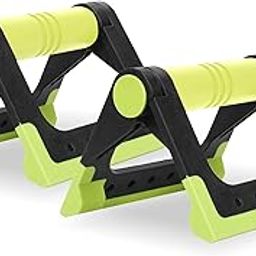 Konex Foldable Push-Up Bar for Men & Women | Ergonomic Comfort Handles & Anti-Slip Grip | Perfect for Home Gym, Exercise, and Strength Training (Green)-image-96