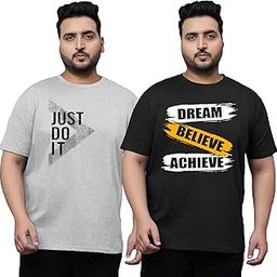 West Gate Clothing Plus Size T-Shirt for Men | Cotton Mens Tshirt 3XL,4XL,5XL Tshirt Combo Pack of 2-image-87