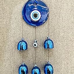 Plastic Ws Evil Eye Wind Chime 6 Bells For Home & Office - Brings Positive Vibes & Removes Negative Energy | Evil Eye Wind Chime | Bad Energy Protector-image-92