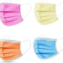 Surgical Mask With Melt Blown Fabric Layer Multicolor Free Size Pack of 200 3 Ply-10