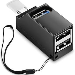 USB C Hub, Type-C to USB Adapter, 3 Port USB C to USB Hub with USB 3.0, USB C Splitter for MacBook Pro/Air, iPad Pro, Chromebook, XPS and More - Black-image-90
