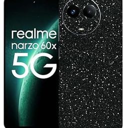 OggyBaba Black Giliter Narzo 60X 5g Mobile Back Skin Rear Screen Guard Protector Film Wrap (Coverage - Back+Camera+Sides)-image-76