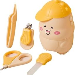 FunBlast Baby Nail Care Kit – 4-Piece Set with Nail Clipper, Scissors, File & Tweezer, Safe & Gentle Baby Grooming Set for Newborns, Infants & Toddlers (Yellow)-image-19