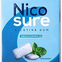 Nicosure Nicotine Gum-2mg-Pack of 3-30 Gums|Tobacco Control Aid|Spearmint Flavour|Doctors' Preference|Aids in Quitting Tobacco|Great taste| Long lasting flavour|Sugar-free-image-93