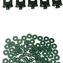 UJEAVETTE 50pcs Greenhouse Twist Clips and 10pcs Hanging Clips Plant Hangers Hook-picture-23