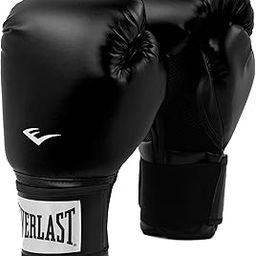 Everlast Prostyle 2 Boxing Gloves, Entry Level Training Gloves for Men and Women, Secure Fit Hook and Loop Closure & Ventilation, Heavy Bag & Speedbag Training 12 oz (Black)-12