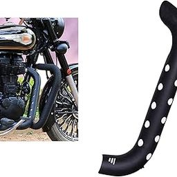 E-GENERIX® Matte Bullet Heat Shield Cover Bend Pipe for RE Bullet Classic 350 Exhaust Heat Shield (Black)-31