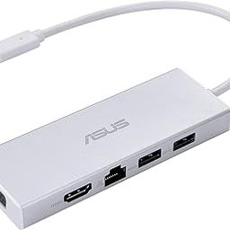 ASUS OS200 USB-C DONGLE with Two USB 3.0 Ports, Gigabit Ethernet Port, HDMI and VGA, Support with Windows 10 OS & Above, Not Compatible with Mac OS, White-27
