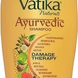 Dabur Vatika Ayurvedic Shampoo - 1L | Damage Therapy | With Power of 10 ingredients for solving 10 hair problems| No Parabens | For all hair types-6