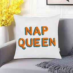 Cazimo Boho Throw Pillows 16x16 Inches,Soft Mid Century Modern Pillowcase Lumbar, Aesthetic Decorative Throw Pillows for Couch Bed Sofa Bedroom(Only 1 Cushion Cover) (S7, 16x16)-image-50