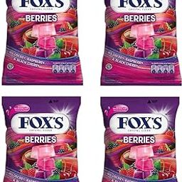 Fox's Crystal Clear Berries Candy Pouch, (90g x 4 Packs)-image-95
