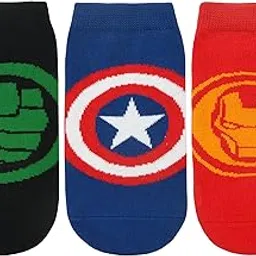 balenzia SocksXpress Marvel Anti-Skid Lowcut socks for Boys| Marvel socks for kids Made with Combed Cotton and Spandex (Pack of 3 Pairs/1U)(2-3 years) Black,Red,Blue-picture-28
