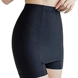 Double-Layer Front Crotch Ice Silk Safety Shorts,Women Seamless Safety Pants for Matching Skirts Dresses-7