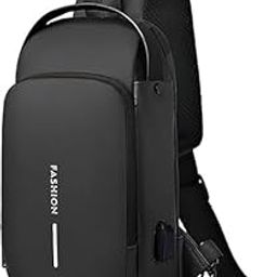 Anti Theft Backpack for Women, Sling Bag For Men CrossBody Backpack For Men Women, Anti-Theft Chest Bag With USB Charging Port-image-37