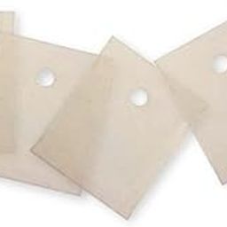 Mica Sheet For TO220 Size 13 X 18 mm Thickness 0.10-0.15 mm With 1 Hole (3.5 mm) | Mica Sheet for Semiconductor Transistors (Pack of 200)-27