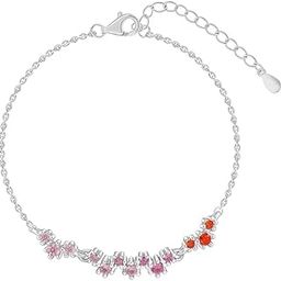925 Silver Colourful Shine Bracelet, Adjustable | Gifts for Women and Girls | With Certificate of Authenticity and 925 Stamp | 6 Months Warranty-image-66