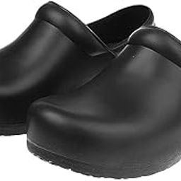 Mens Chef Shoes Nonslip Safety shoes for Kitchen Cook Oil Proof WaterProof 41 Black-image-36