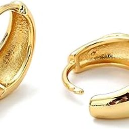 Gold Plated Salman Khan Inspired Stylish 13.5mm Kaju Bali Hoop Earrings for Men And Women (ER2733) 1 Pair-picture-17