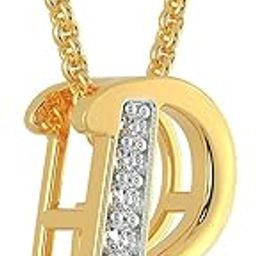 Gold Pendant for Men, Women & Kids 18k | Gold Alphabet Unisex Pendant 18kt | 18 kt (750) BIS Hallmark Yellow Gold Pendant for Birthday, Wedding, Anniversary & Diwali Gift-image-40