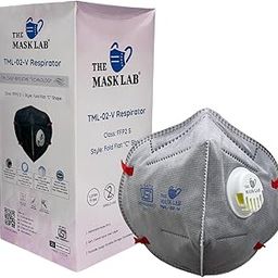 The Mask Lab - TML- 02-V - Disposable Respirator FFP2 Face Mask IS 9473 Certified Pack of 30-30