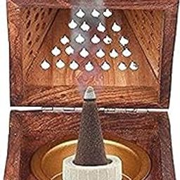 Wooden Handmde Incense/dhoop batti/agarbatti Holder/Stand Wooden Incense Holder-23