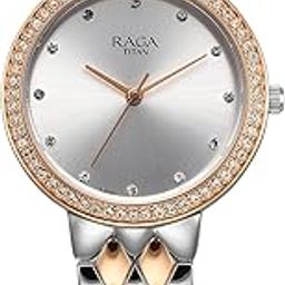 Raga Showstopper Quartz Analog Silver Dial Metal Strap Watch for Women-NS95282KM01/NT95282KM01-image-41