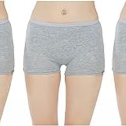Pack of 3 Pure Cotton Seamless Plain Solid Boyshort Panties for Women Underwear Briefs Low-Waist Boyshorts Stylish Undergarments | Boy Shorts for Girls-image-69