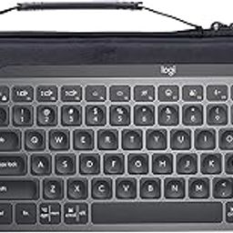 M.G.R.J® Hard Storage Travel Case Cover for Logitech MX Keys Mini Minimalist Wireless Illuminated Keyboard (EVA|Black)-image-2