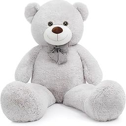 ToYBULK Big Teddy Bear 4 Feet – Grey Soft Toy 48 Inch | Gift for Birthday, Baby Shower, Kids, Girls, Boys, Anniversary-image-72