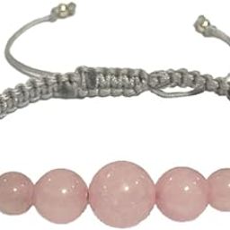 925 Sterling Silver Love Unconditionally Adjustable Rakhi Bracelet in Rose Quartz For Unisex (Raksha Bandhan Rakhi for Brother with Roli Chawal)-image-51
