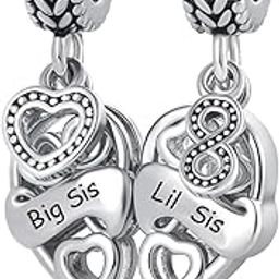 2 x Mother Daughter Son Charms Fit Pandora Bracelet-picture-44