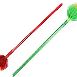 HOPESHOP Round Jaala Cobweb Cleaning Broom (1.5 Meter), Color May Vary-picture-27