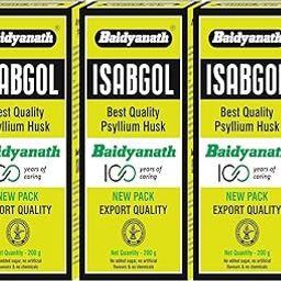 Baidyanath Asli Ayurved Isabgol - Psyllium Husk Powder - 200 grams (Pack of 3) - Effectively Relieves Constipation|Rich Dietary Fiber Supplement-42