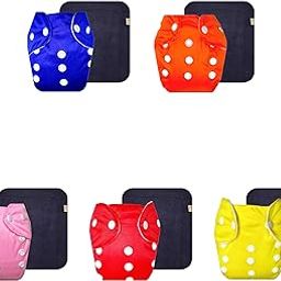 Dumbledo Lite Cloth Diaper with Black Insert (Pack of 5) | Dry Feel and Comfortable | Breathable | Easy to Clean | Designed by Moms | 3 Months – 2 Years | Unisex Baby-picture-13