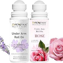 Lavender & Rose Roll-On Deodorant with AHA & BHA – Pack of 2 | Natural, Alcohol-Free, Skin Brightening & Odor Control Formula (50ml Each)-15