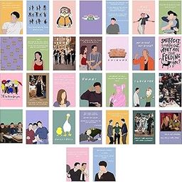 Pack of 30 Friends Wall Collage Kit Posters - 4 x 6 Inches Posters for Wall Decoration - Wall Art For Bedroom, Office, Living room, Dorm room-image-50