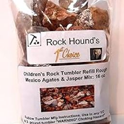 Rockhound's 1st Choice Rock Tumbler Refill Rough Mexico Agate and Jasper Mix 0.5kg Mied Colors-picture-1