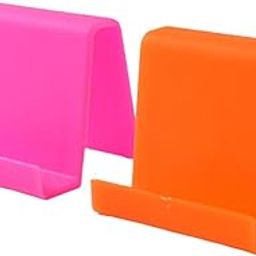 Durable Plastic Mobile Phone Stand with Angled Support (2 Pc/Mix Color) – Compact & Stable Holder for Desk & Nightstand-picture-28