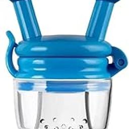 Krushishth Soft Silicone Children Fruit & Food Feeder Anti-Choking Teether Feeder for Infants, Safe & Easy to Use Children Self Feeding Tool (Myulticolor Pack of 1)-image-6