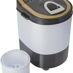 DMR Model No DMR 30-1208 Single Tube Top Load Portable 3 kg 2 Star Mini Washing Machine with With 1.5kg Spin Dryer Basket (Black) - With 1 year Free Spare Supply warranty.-2