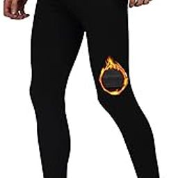 Thermal Compression Pants for Men Football Running Tights Base Layer Leggings-image-98