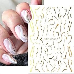 Havilah French Style Manicure Sticker Pop Stripe Line Nail Sticker Model 20-image-73