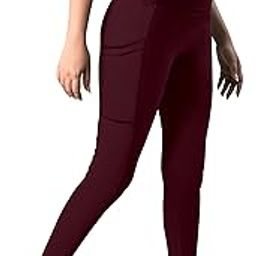 High Waist Yoga Leggings, Purple, Cross Belt Waistband, Workout Athletic Pants with Tummy Control-image-88