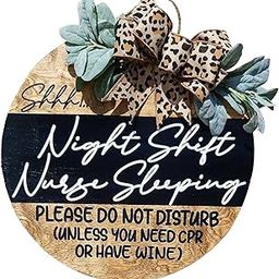 CLUB BOLLYWOOD® Wooden Wreath Front Door 30cm Indoors Outside Night Shift Nurse Welcome Sign | Home & Garden | Home D?©cor | Plaques & Signs| Plaques & Signs| Plaques & Signs|1 Door Welcome Sign-image-87