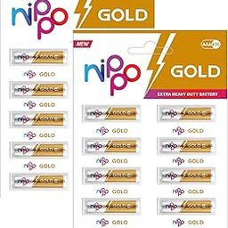 Nippo 4 DG Zinc Carbon AAA Battery - Pack of 20-23