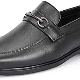server Slip-On Mens' Formal Shoe | Pull On Stylish Non-Lace Design | Soft Cushioned Insole for Comfort | Premium Craftsmanship & Durable Build | Perfect for Office & Formal Wear | Loafer Look-picture-5