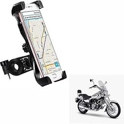 Bike Phone Mount Anti Shake and Stable Cradle Clamp with 360° Rotation Bike Phone Holder -for Bajaj Avenger 220 (1 PCs, Black)-14