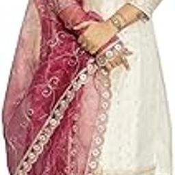 Women's Chanderi Silk Embroidered Kurta with Pant & Organza Dupatta Set | Casual Outfit Ethnic Kurta Set for Women | Modern & Traditional Blend Ethnic Wear-20