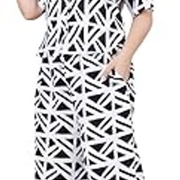 Women's Modal Printed Co-ord Set, Shirt and Palazzo-image-6